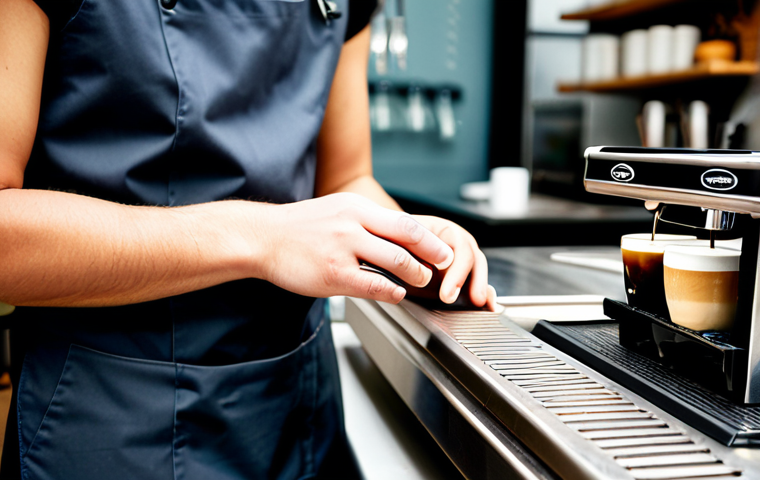 바리스타 실무 경험 쌓는 방법 - Barista Training**
"A young adult, fully clothed in a professional barista uniform, is attentively ...