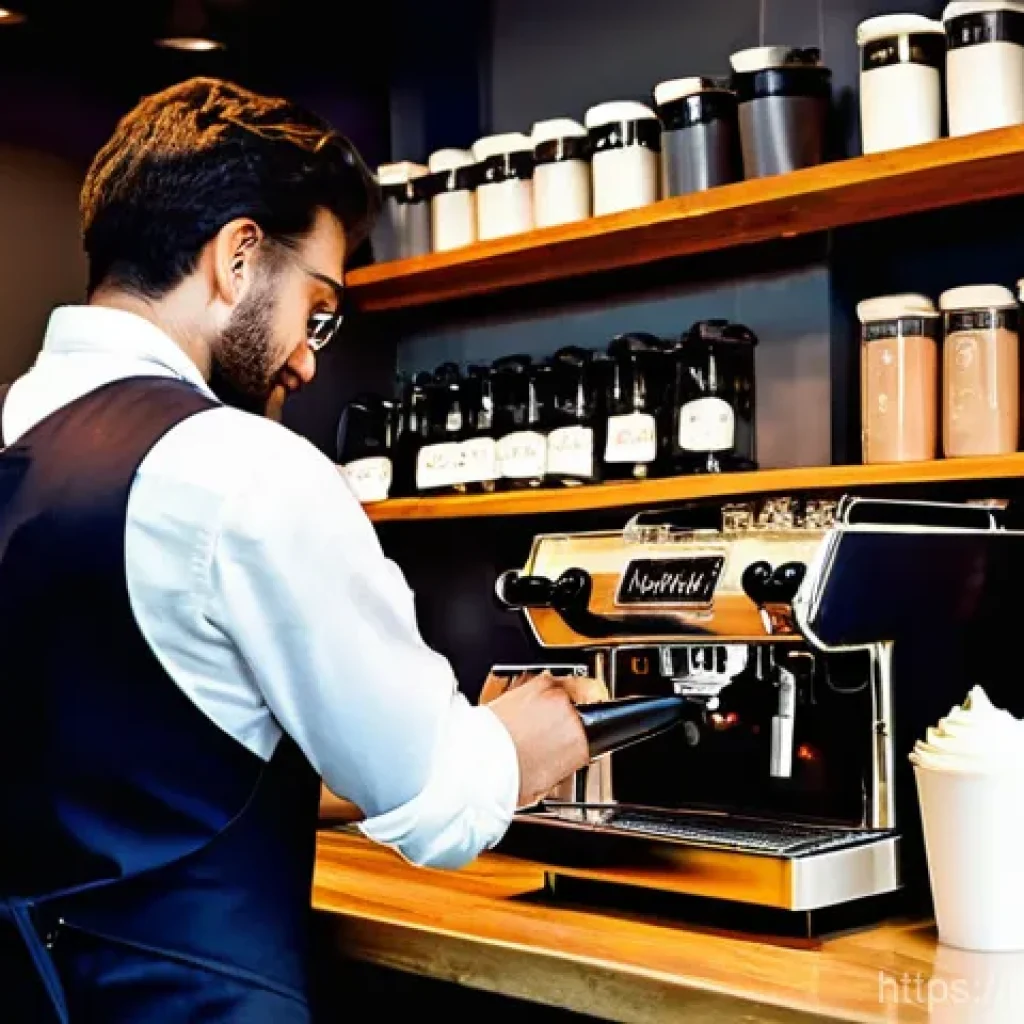 바리스타 자격증과 관련된 법규 - **Prompt 1: The Artisan Barista's Craft**
"A vibrant, high-resolution, realistic photograph of a...