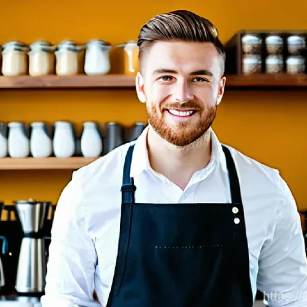 바리스타 이직 성공 사례 인터뷰 - **Prompt 1: The Artisan Barista**
    "A highly skilled barista, in their late 20s to early 30s, sta...