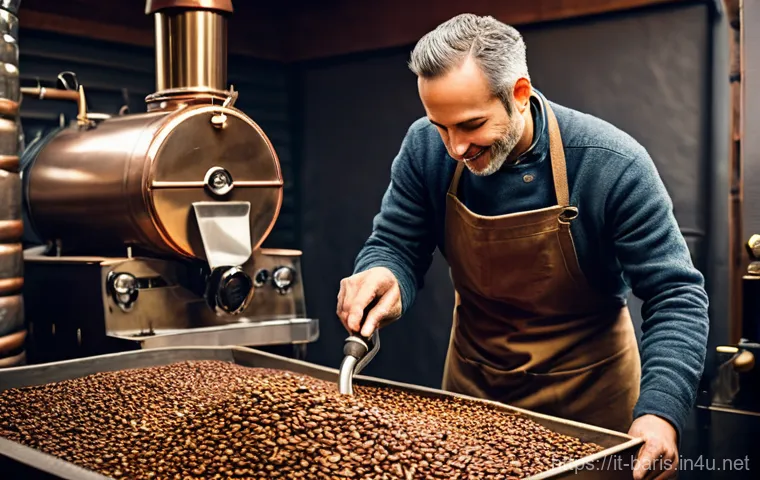 바리스타 이직 성공 사례 인터뷰 - **Prompt 2: The Coffee Consultant in Action**
    "A professional coffee consultant, appearing knowl...